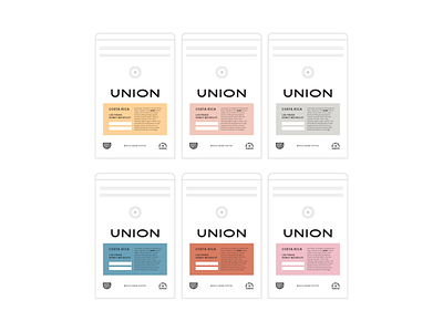 UNION Coffee Bags branding illustration logo packaging typography