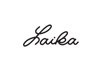 Laika Script hand lettering illustration lettering logo type word mark