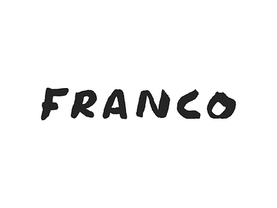 Franco Word Mark illustration lettering logo type word mark
