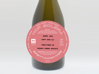 Bottle Label Concept beer bottle label type typography wine bottle