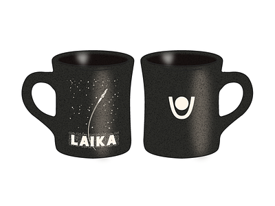 Laika Diner Mug coffee coffee mug dog laika space space travel