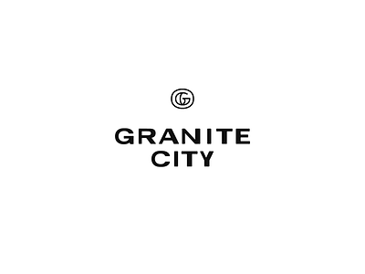 Granite City Wordmark & Icon icon illustration lettering logo logo design monogram type typography wordmark