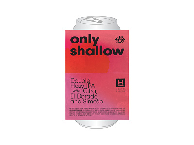 Only Shallow Label Concept beer label label art my bloody valentine packaging type typography typography animation