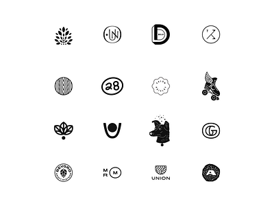 Logo Icons branding drawing icon illustration lettering line art logo logo design type typography