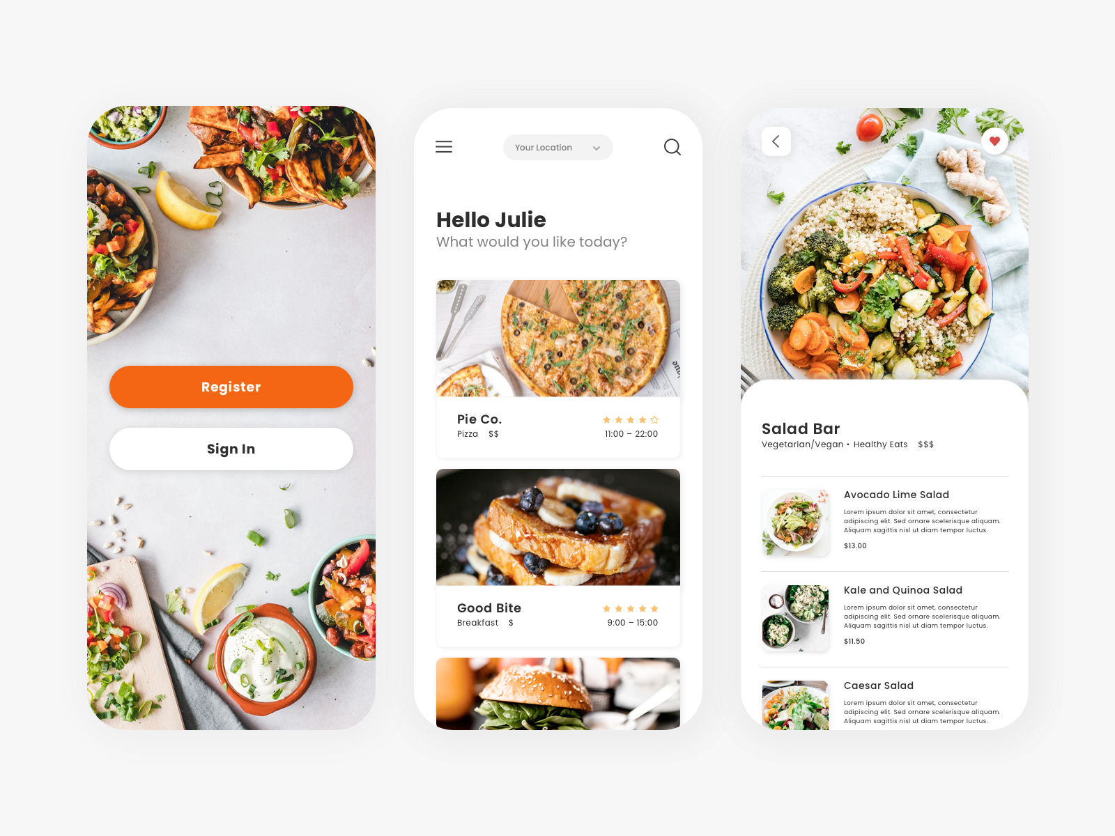 Food Ordering App By Cassandra Cappello On Dribbble