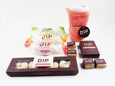 Dip Confectionery Cosmetics 3d bath and body chocolates packages packaging paper soaps vector