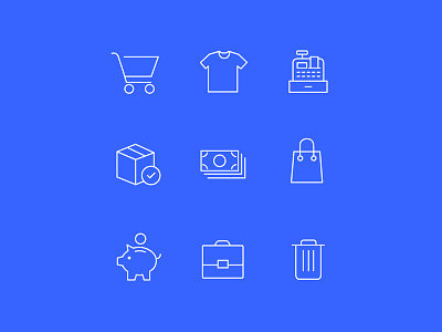Ecommerce Icons buy ecommerce icons line minimal money payment shop