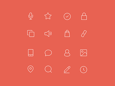 Minimal Web and Product Line Icons app ecommerce icon icon set icons line icons minimal minimalist mobile app ui vector web