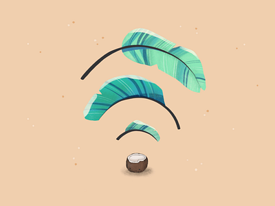 Coconut WiFi illustration