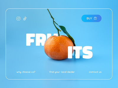 Do you wanna some fruits? clean design food landing minimal typography ui webdesign website
