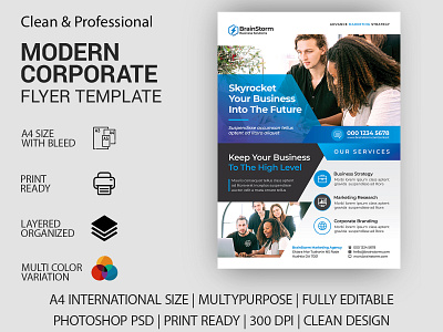 Corporate Flyer Design advertisement business flyer corporate flyer design flyer flyer design google ads graphic package design postcards poster print ad print design template design typography