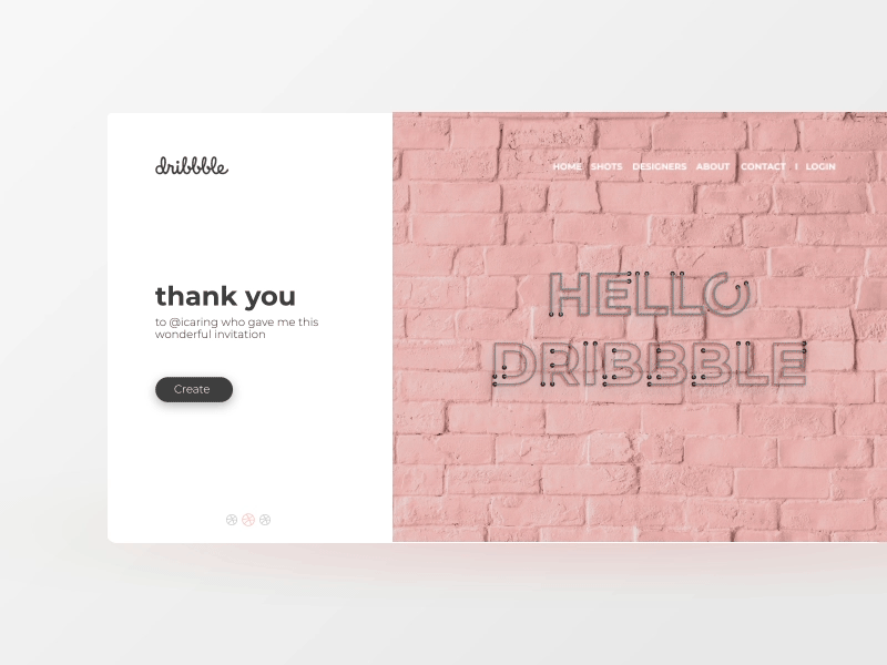 Hello Dribbble