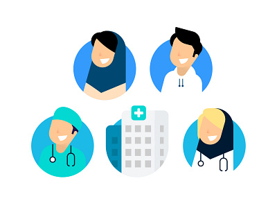 DrDr avatars avatar icons avatars clinic doctors illustration patients profile picture ui