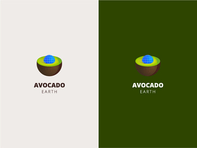Avocado Earth Logo Idea
