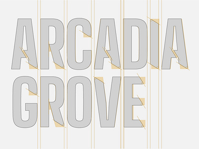 Logo Construction for Arcadia Grove