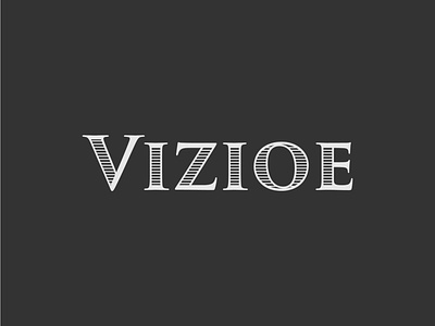Vizioe Logomark brand design branding identity design logo typogaphy