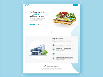 Archistudio Homepage Design