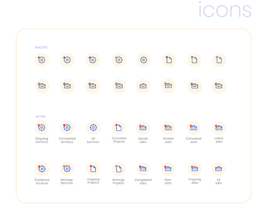 Web icons