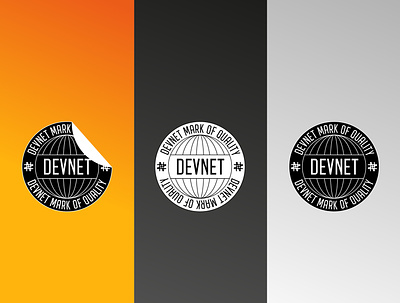 DEVNET Mark of Quality brand design branding design identity design logo packaging typography vector