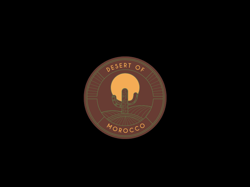 Logo Design cactus desert design gif graphic design logo logo design logotype morocco