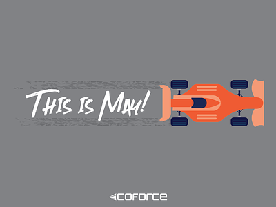 Coforce - This is May car graphic design illustration indycar racing social graphic