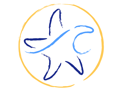 The Kindness Counts branding design kindness logo sea starfish vector