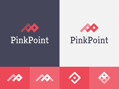 PinkPoint Logo adobe fireworks branding fireworks identity logo logotype mark pink