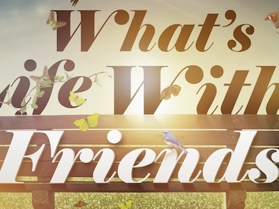 Life Without friends composition illustration sunlight typography