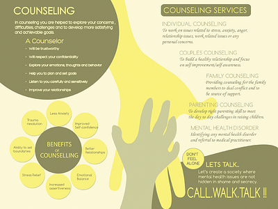 Brochure for Psychotherapy counseling brochure