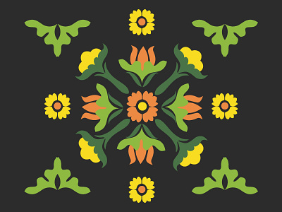 Rangoli illustration pattern surface pattern surface pattern design