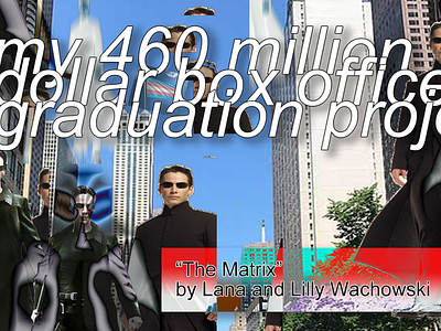 my 460 million dollar box office graduation project chaotic collage design poster