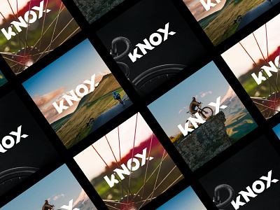 KNOX Cycling Supplies brand branding design logo logomark minimal monogram type typography