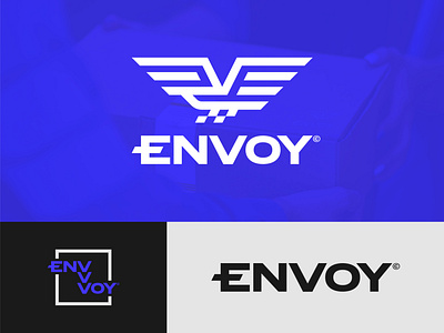 Envoy Logistics brand branding design logo logomark mark monogram type typography vector