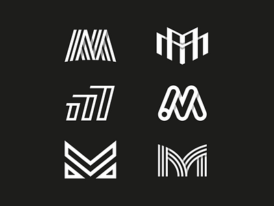 [ M ] Monograms logo logodesign monogram