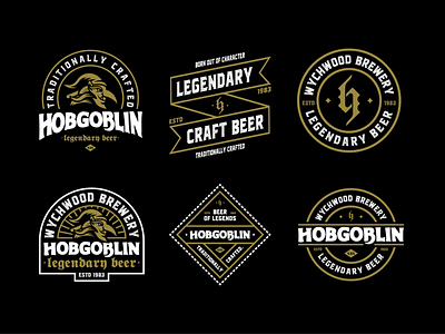 Hobgoblin Badges badge beer craft minimal