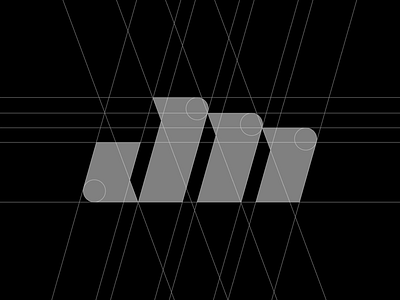 JM Grid brand grid logo mark monogram