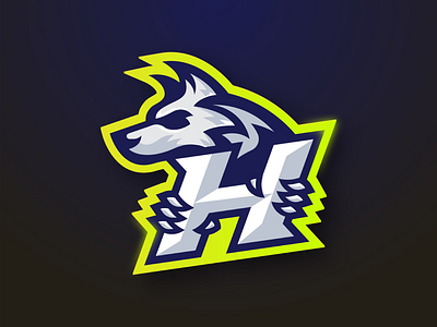 Hampton Howlers brand exports football logo mascot sport