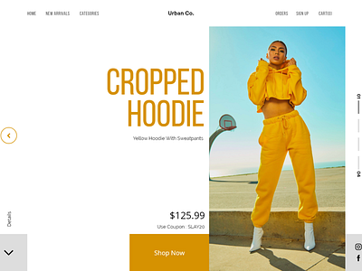 Clothing Line Web Design apparel clothing clothing brand design hoodie landing page ux webdesign