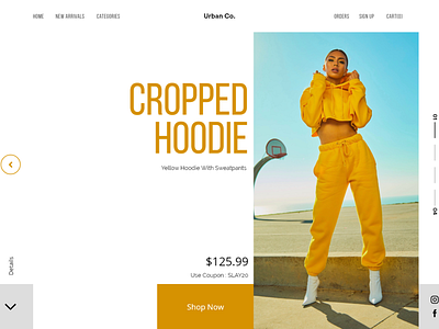 Clothing Line Web Design