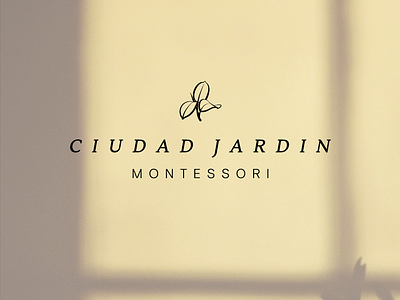 Ciudad Jardín Montessori Logo branding branding design corporateidentity design graphic design identity identity branding imagotype logo logotype vector
