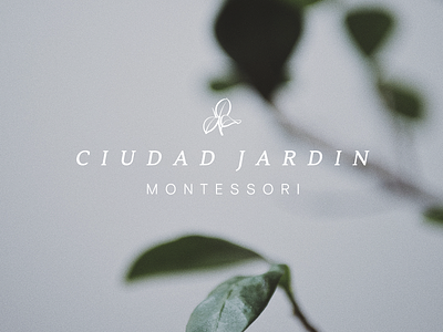 Ciudad Jardín Montessori Logo branding branding design corporateidentity design graphic design icon identity identity branding illustration imagotype logo logotype vector