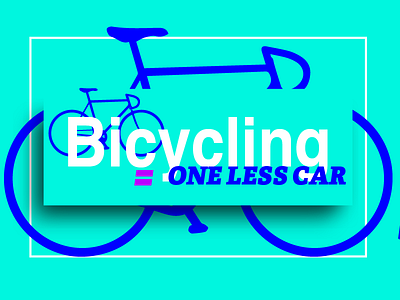 CYCLING BUMPER STICKER bicycle cycling graphic design sticker typography visual design