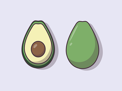 Avocado avocado colorful design design food fruit graphic design green illustration illustrator kawaii art logo vector vegan