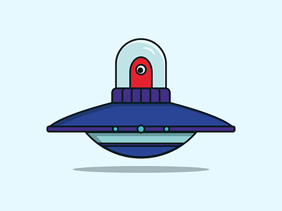 Cute UFO colorful design cosmos extraterrestrial flying saucer graphic design illustration illustrator kawaii art logo science fiction space ufo vector