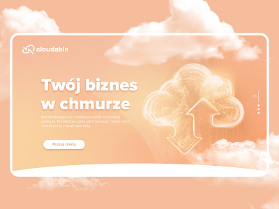 Cloudable website concept branding clean cloud design logo minimal ux web design website