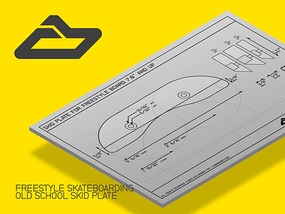 Freestyle Skateboarding Old School Skid Plate industrial design product design skateboarding