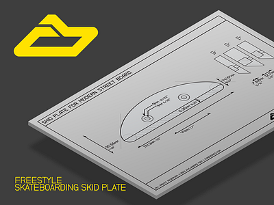 Freestyle Skateboarding Skid Plate industrial design product design skateboarding