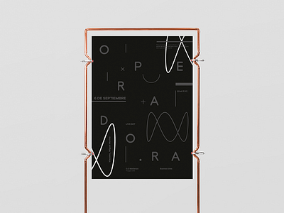 Operadora Poster branding curves design electronic music experimental graphic design graphics grid illustration logo logo design poster studio typography vector