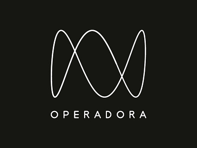 Operarora Logo brand branding curves design electronic music experimental lissajous curves logo logo design marks music oscilloscope studio typography