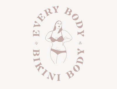 Every Body is a Bikini Body brand design brand identity design branding design designer designer portfolio illustration logo